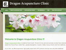 Tablet Screenshot of dragonacupuncturetx.com